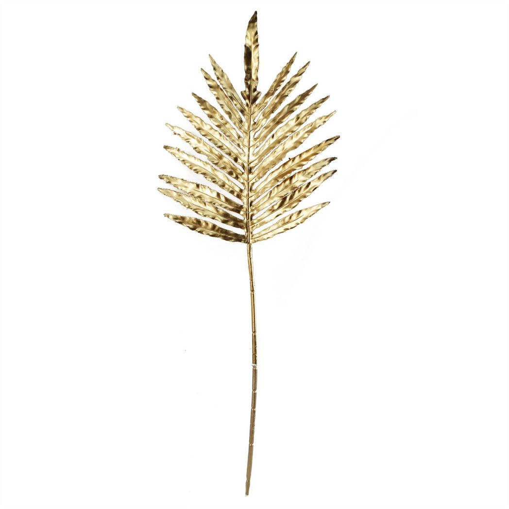 95cm Gold Palm Leaf floral stem
