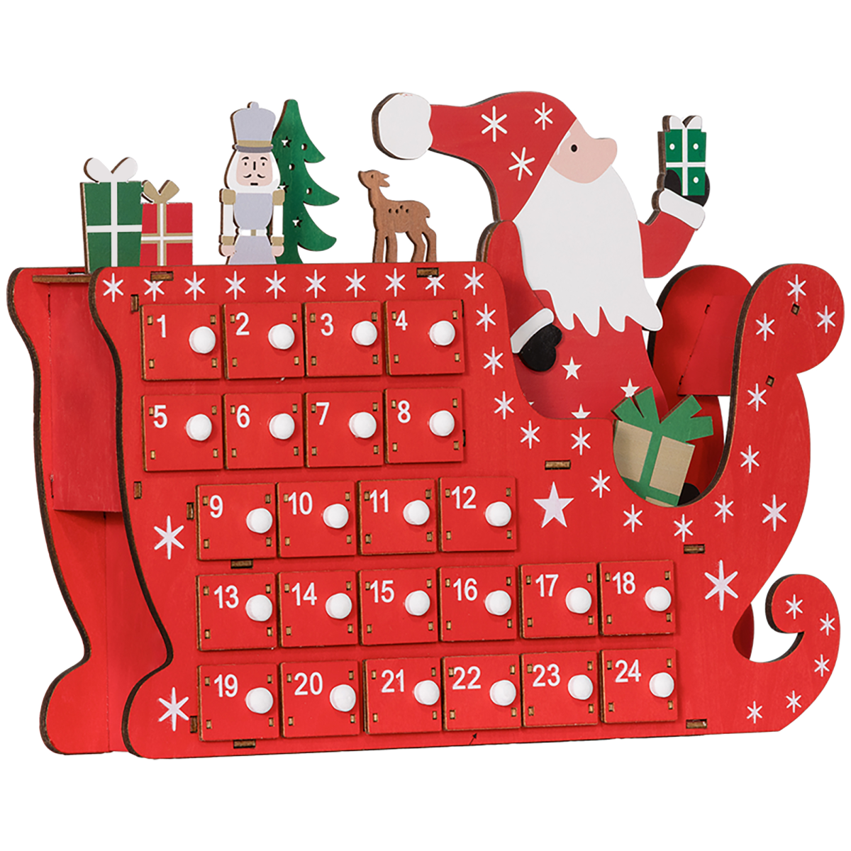 picture of Advent Calendar, Christmas Countdown Calendar with 24 Drawers
