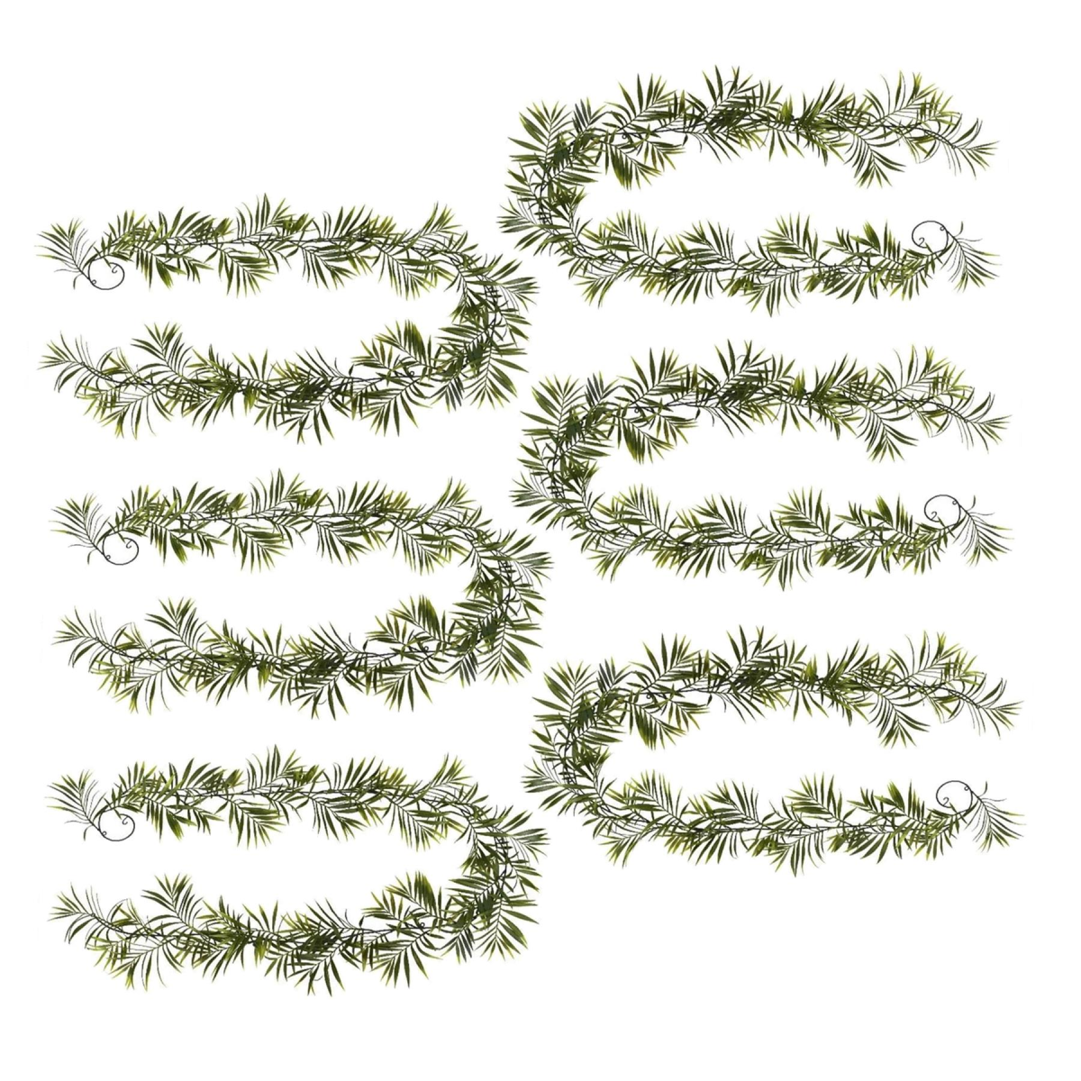 Picture of Pack of 6 x 190cm Fire Retardant Artificial Palm Garland