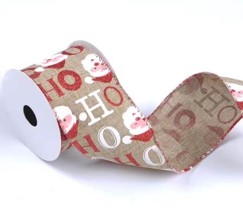 Santa Ho Ho Ho Christmas Ribbon