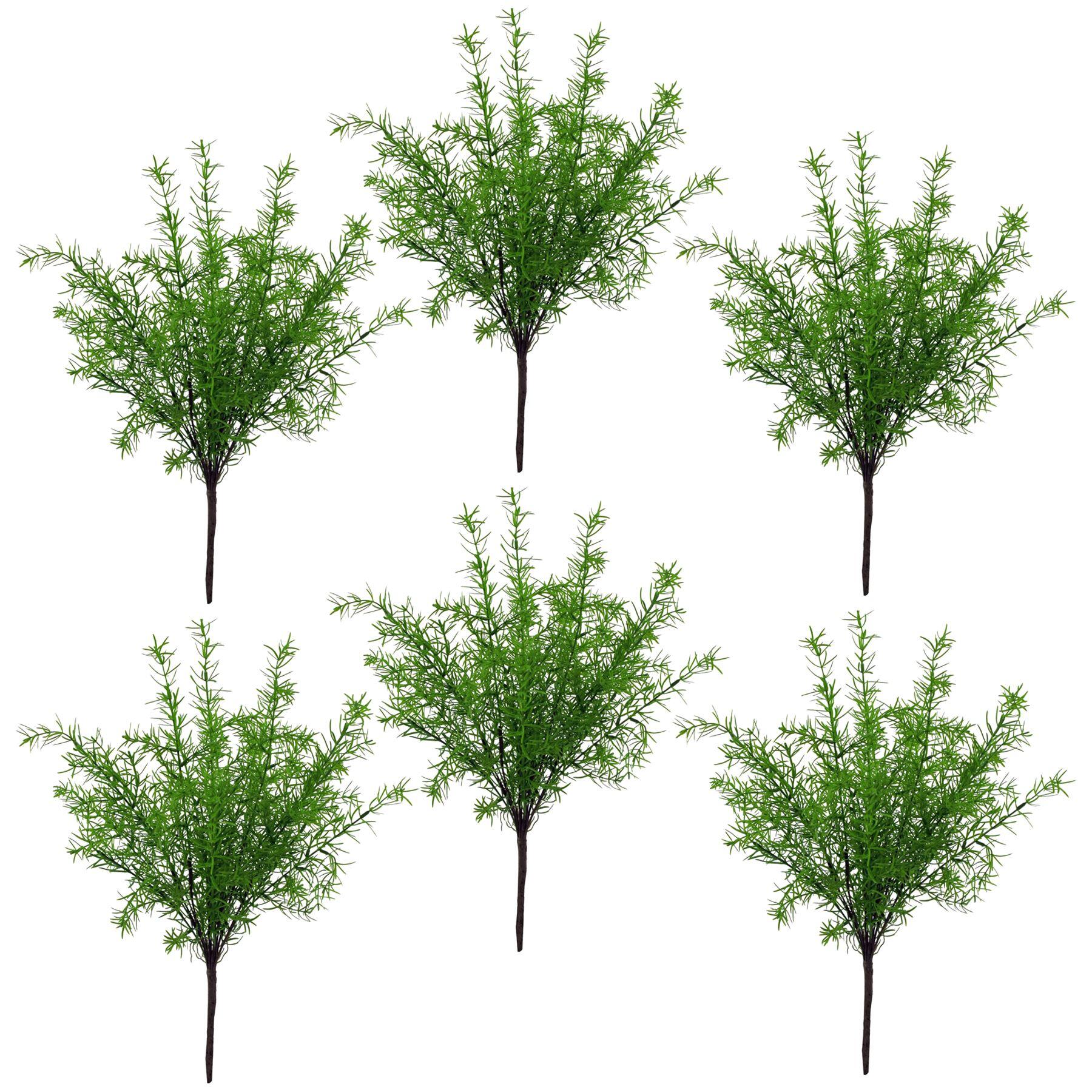 45cm fern x 6 asparagus artificial plant product image