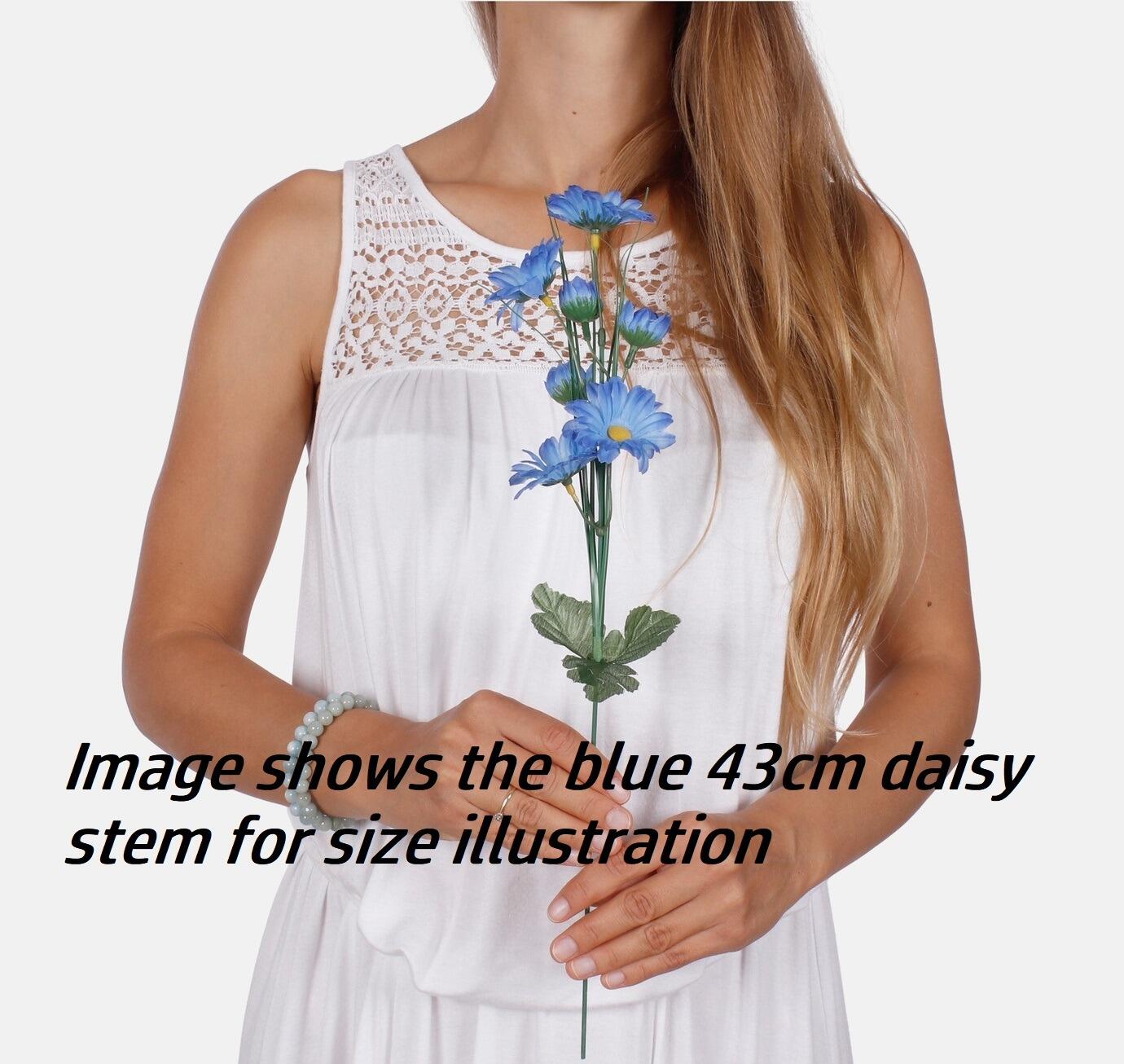Artificial Flowers 43cm White Daisy Stem