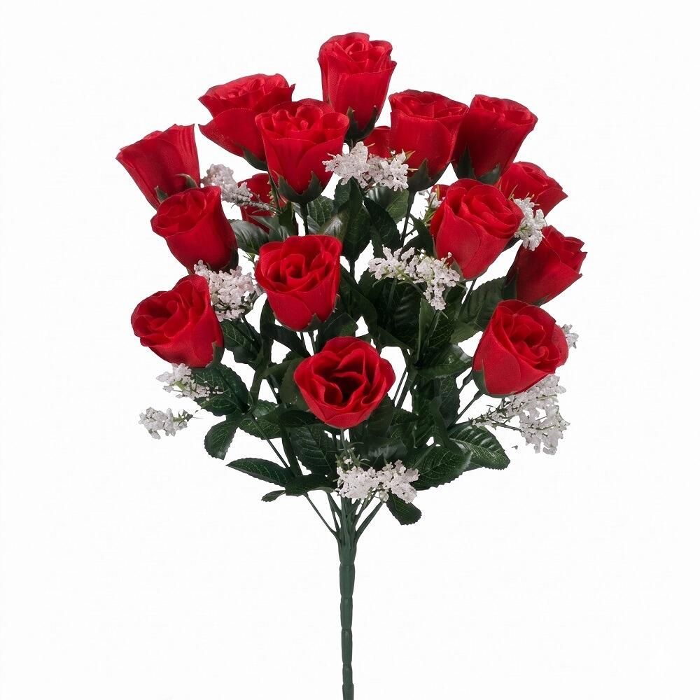 pink carnation artificial flower bouquet bush bunch