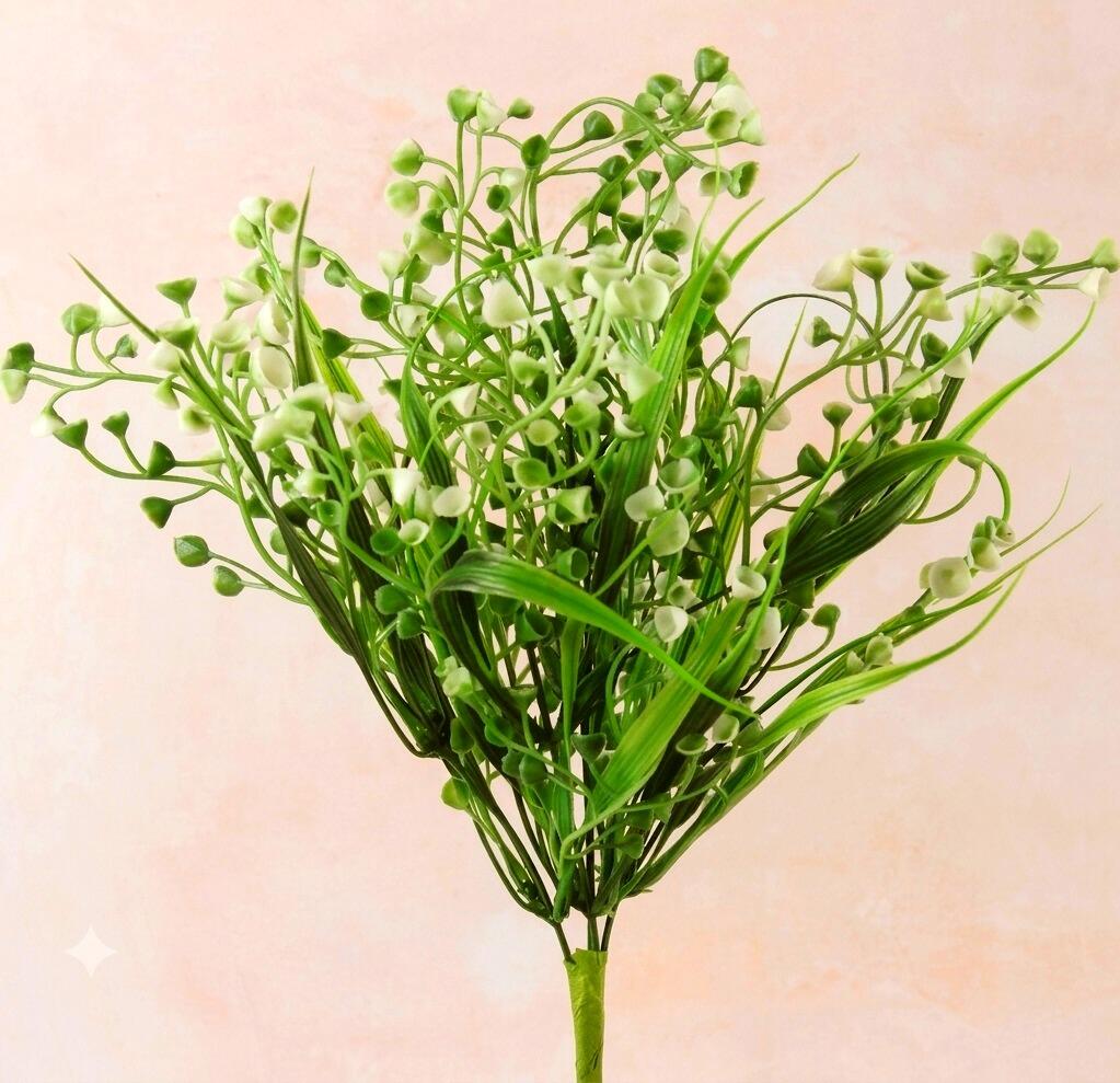 artificial lily of the valley foliage bush 35cm