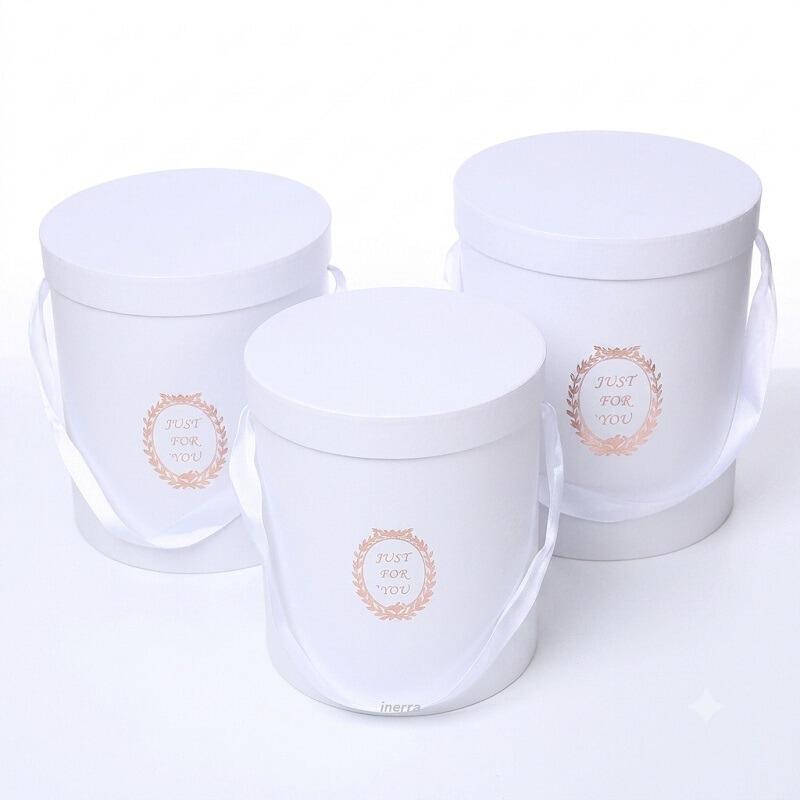 white just for you hat boxes box flowers