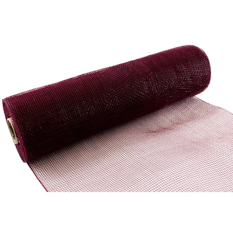 Eleganza Burgundy Deco Mesh