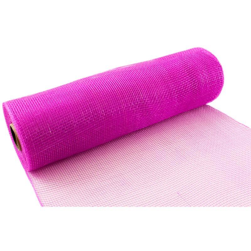 Eleganza Fuchsia Deco Mesh 10 Inch