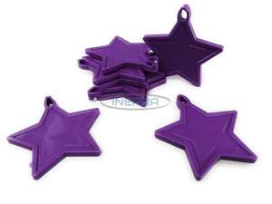 purple star balloon weights