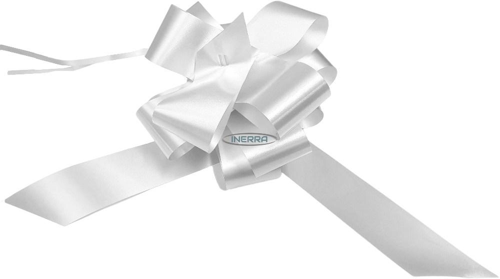 pearl white pull bow for hampers and bouquets