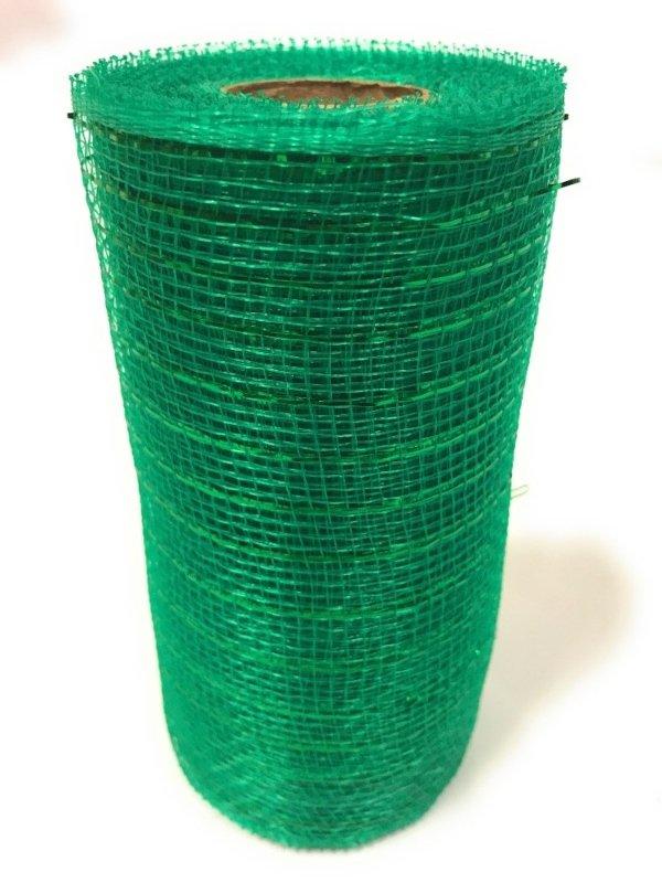 emerald green deco mesh