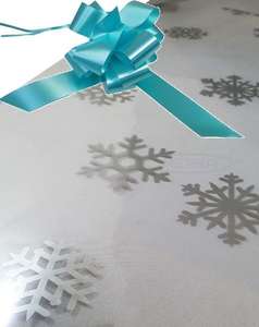 aqua gift hamper basket wrap kit cellophane bow