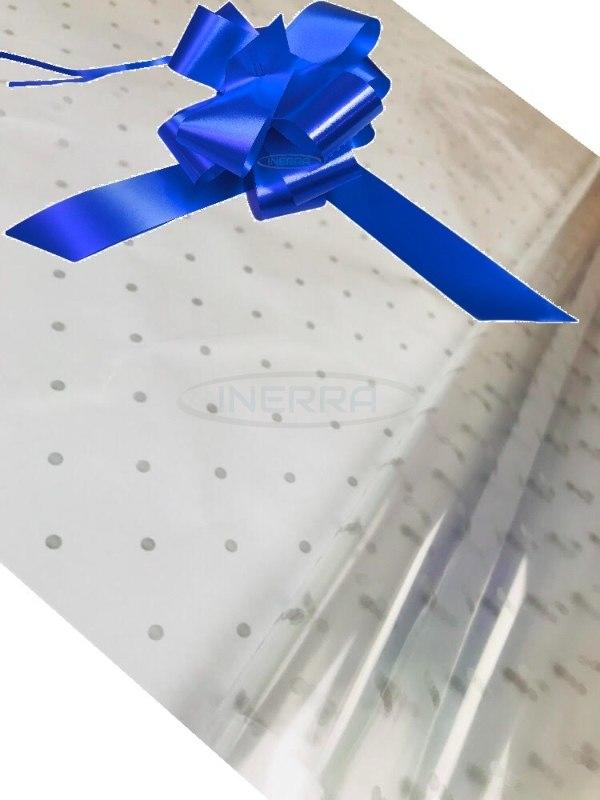 royal blue hamper wrap wrapping kit cellophane bow