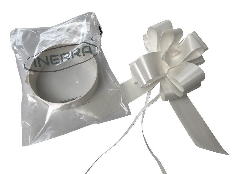 white wedding car decoration kit ribbon bows for