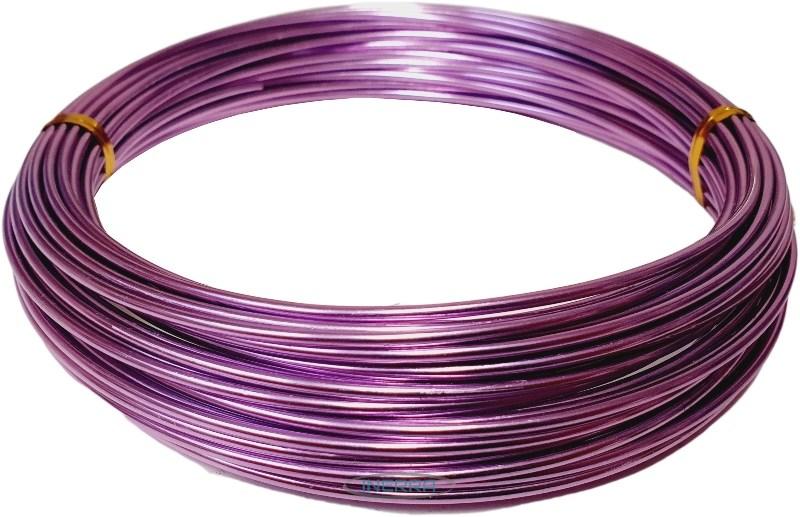 purple Green Aluminium Florist Wire - 11.5 Metre Reel
