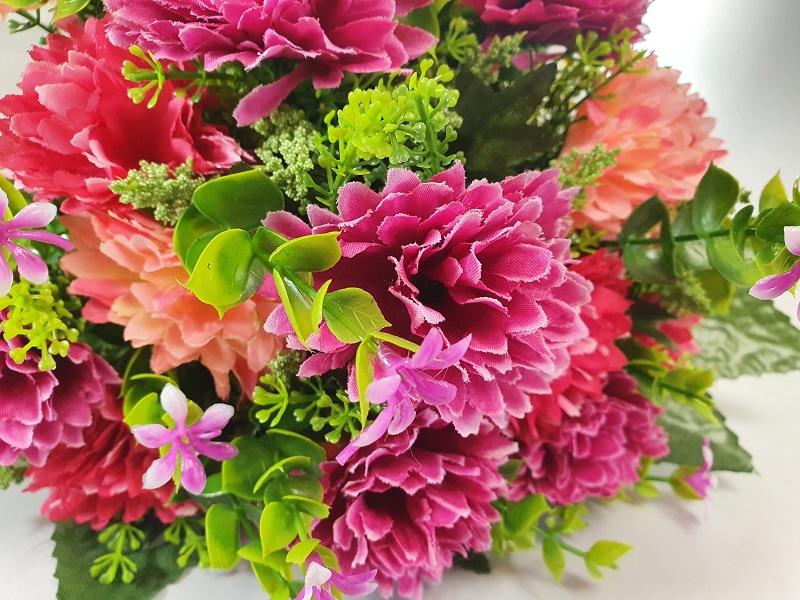 artificial flower bouquet bunch cerise pink wedding mothers day