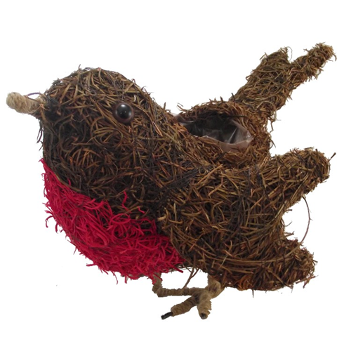 christmas robin plant pot planter