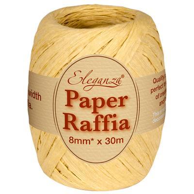 eleganza florist craft paper raffia cord string 8mm 30m gift wrap wrapping natural
