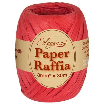 eleganza florist craft paper raffia cord string 8mm 30m gift wrap wrapping red