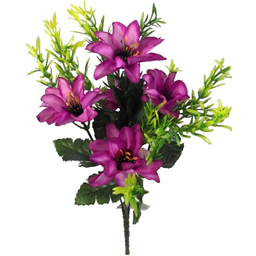 879247 assorted dahlia artificial flowers bunch bush red orange purple white yellow