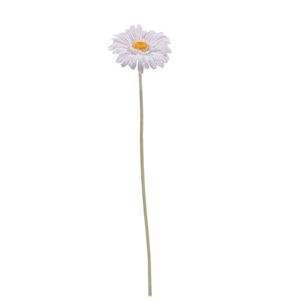 white gerbera stem artificial flower large