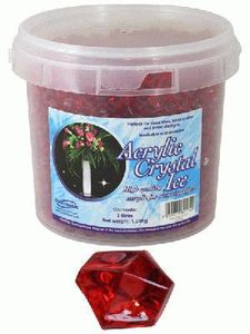 acrylic gem crystal rhinestone wedding table scatter crystals bucket large ruby