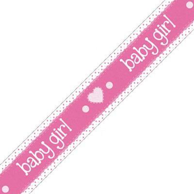 baby girl baby shower banner pink