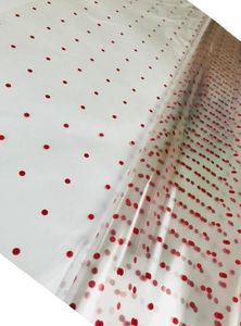 red dot cellophane wrap