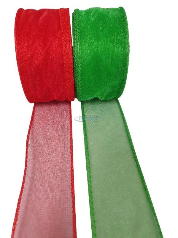 red emerald green ribbon