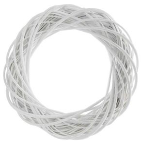14 inch wicker wreath ring white christmas