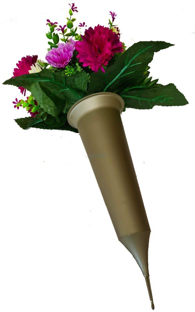 gold grave spike flowers