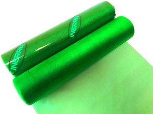 organza christmas fabric roll sheer emerald green decoration drape