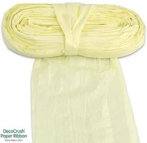 deco crush paper ribbon decocrush eleganza ivory