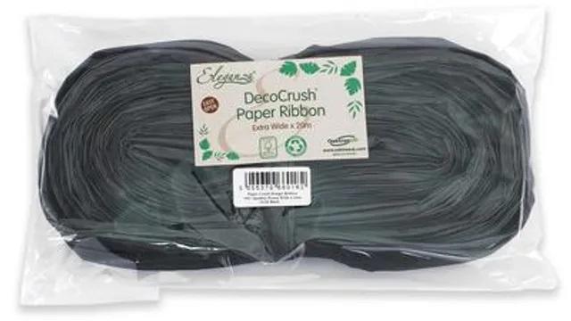 deco crush paper ribbon decocrush eleganza black