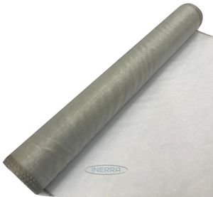 silver organza roll fabric