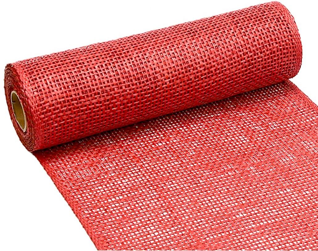 red burlap deco mesh elganza 10 inch