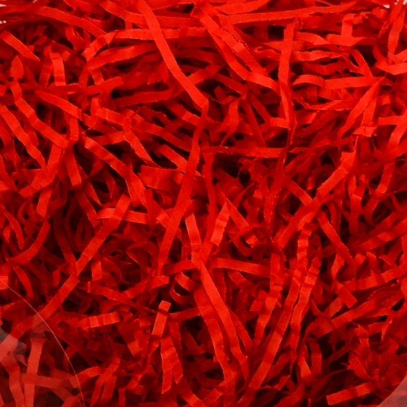 red shredded tissue paper basket hamper filling base