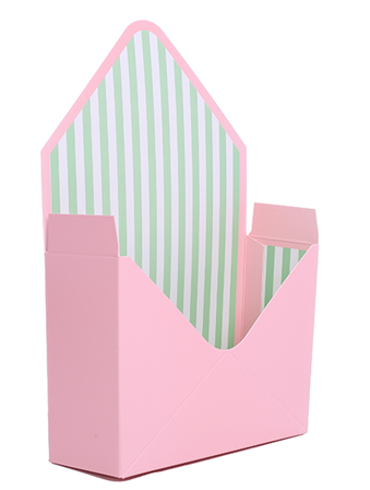florist envelope boxes for flowers pink