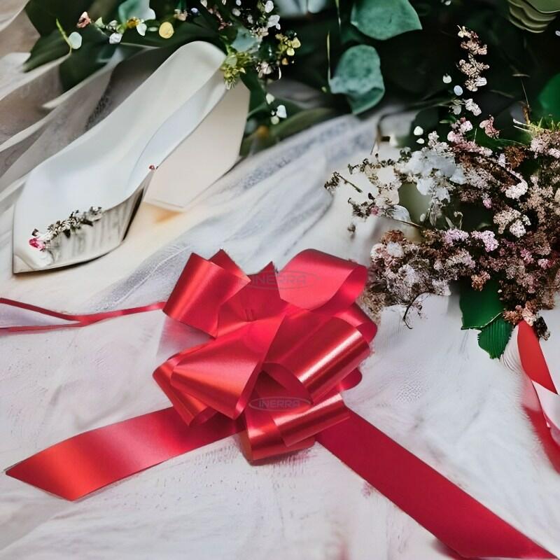 red florist wedding pull bows gift hamper