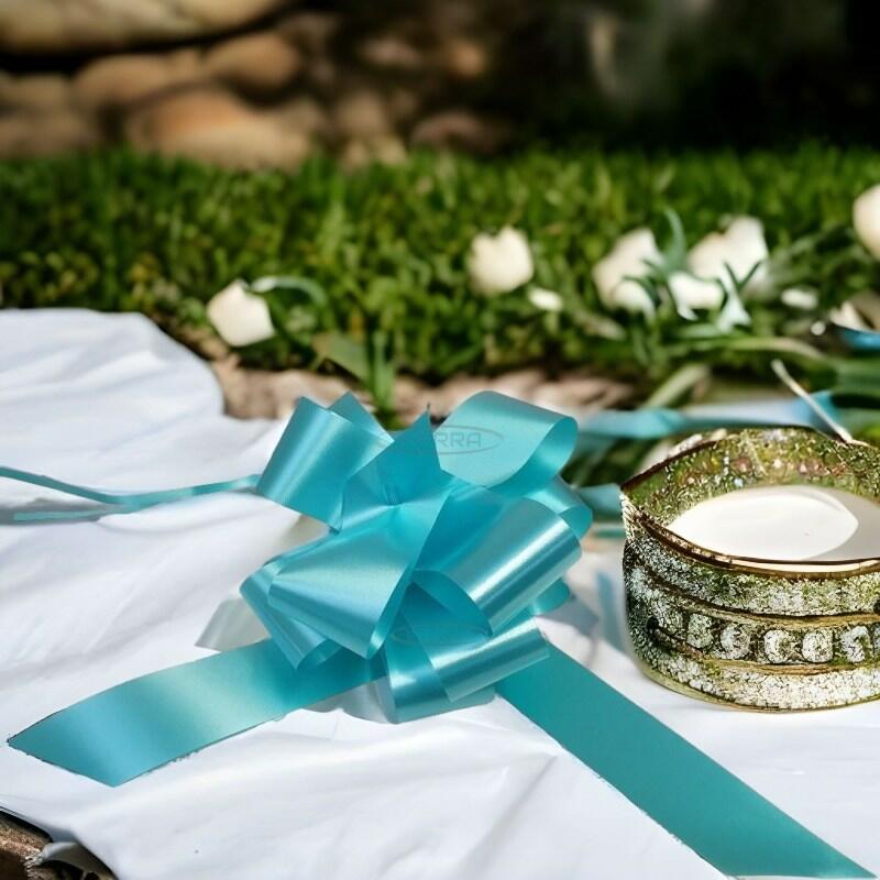 bouquet sweet chocolate bouquet box bows aqua