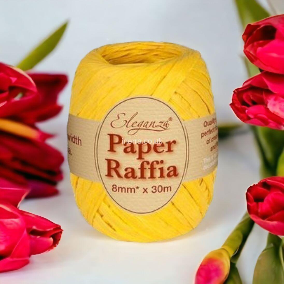yellow raffia