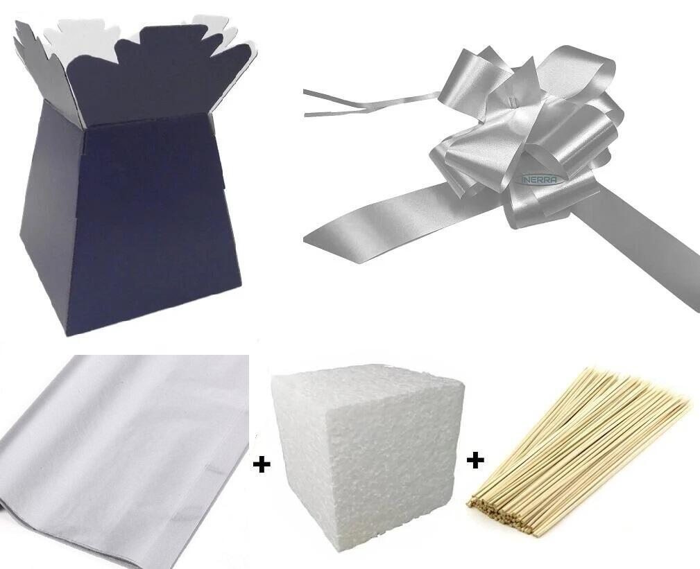 navy blue chocolate box making kit