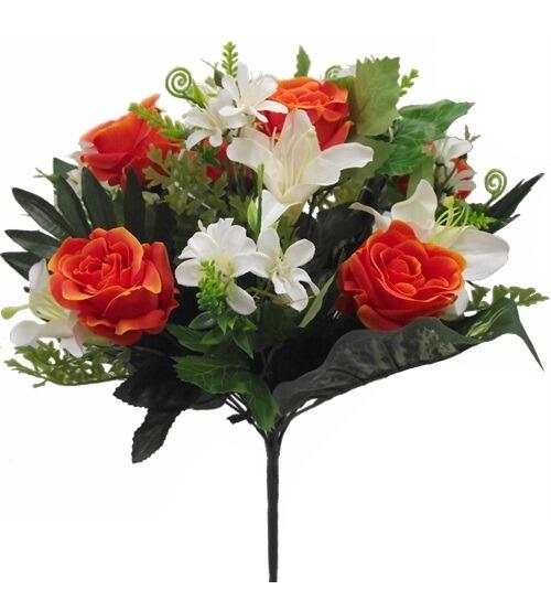 artificial flowers bouquet roses lily