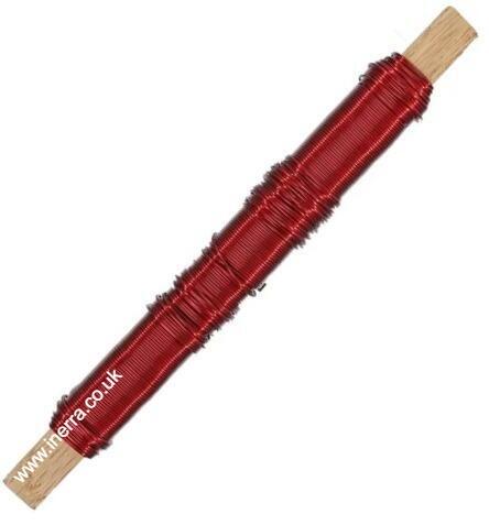 metallic red florist wire