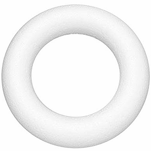 polystyrene wreath ring frame 12 inch