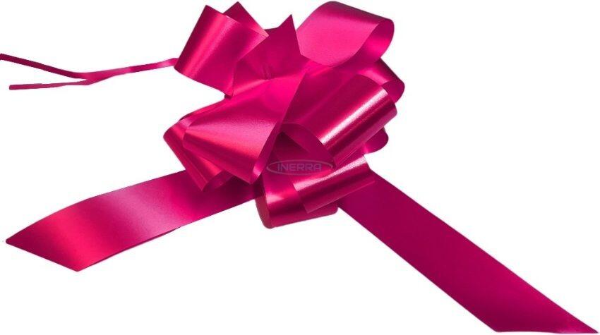 cerise pink pull bows