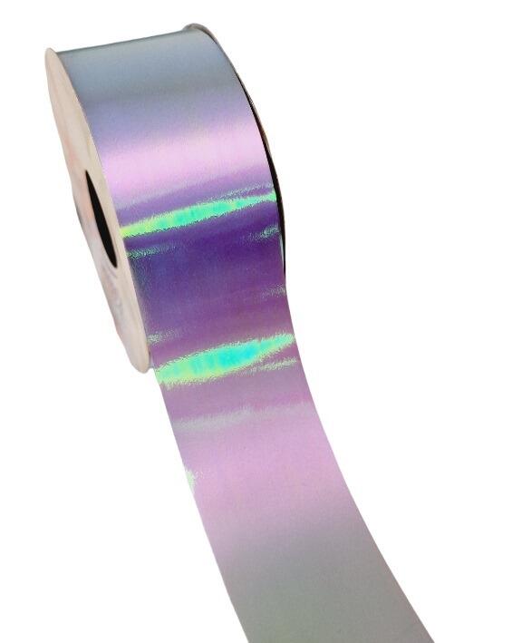 iridescent blue florist poly ribbon