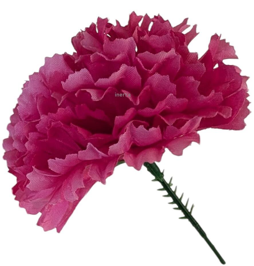 artificial carnation pick for floral foam tributes fuchsia pink