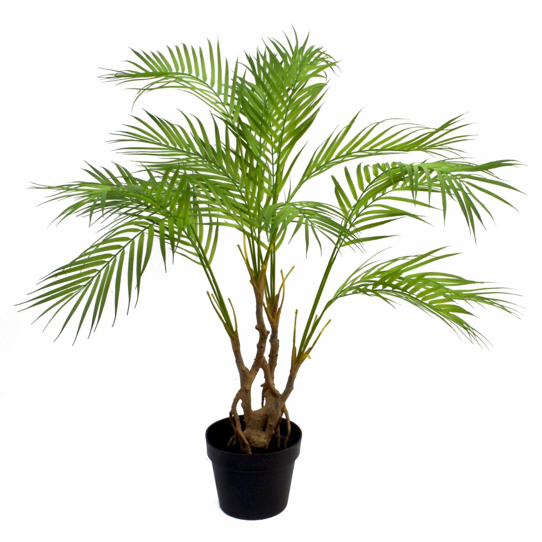 Artificial Areca Palm Plant Twisted Detail Trunk