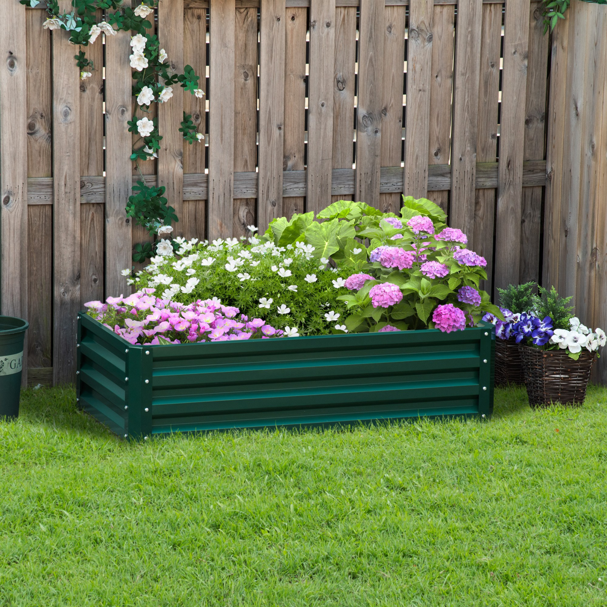 Garden Bed Steel Planter Growing Box for Vegetables Flowers