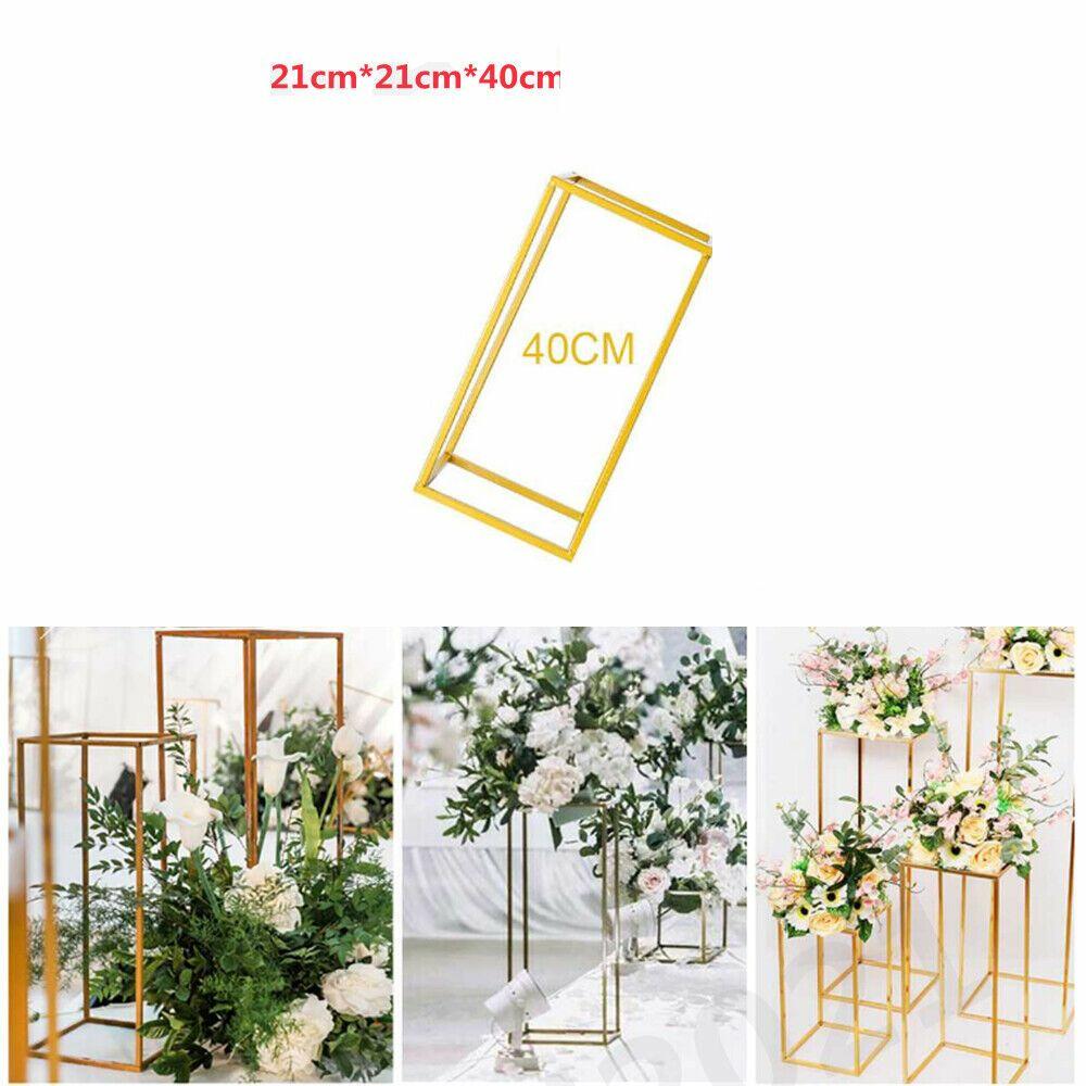 40cm Metal Geometric Stand Flower Vase Holder